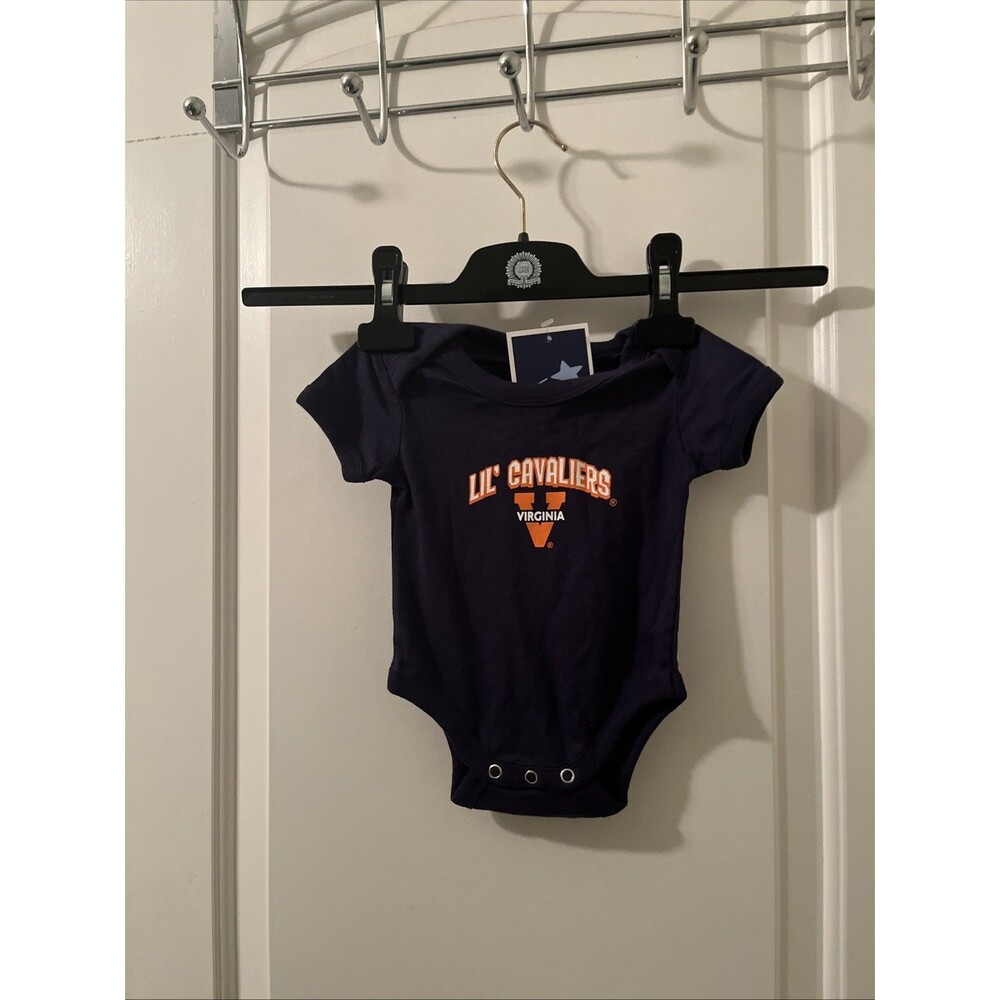 Lil Virginia Cavaliers 1pc Creeper Bodysuit Snap Infant Baby 0-3 Months